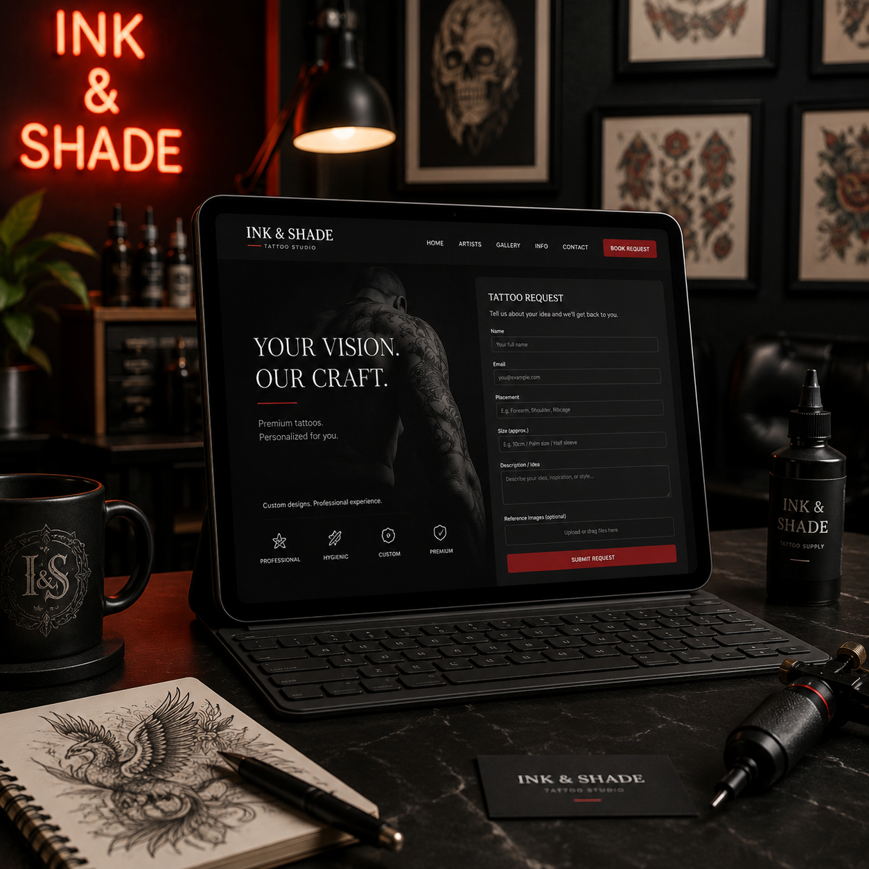 Tattoo studio portfolio