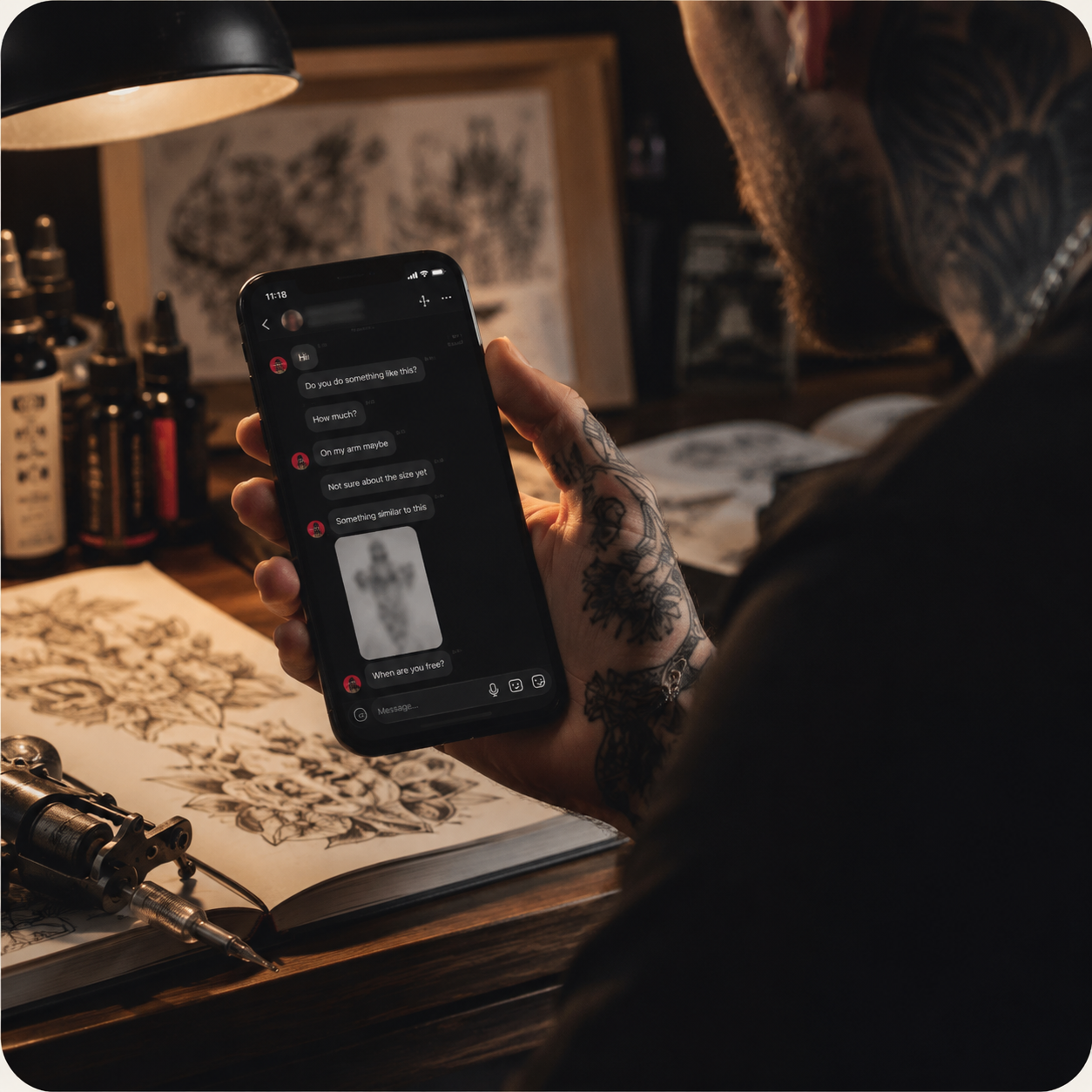 Tattoo studio mockup